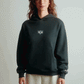POLERON HOODIE OVERSIZE MUJER KAHA LARGO NEGRO WAKA