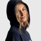 POLERON HOODIE OVERSIZE MUJER KAHA CORTO AZUL MARINO WAKA