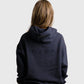 POLERON HOODIE OVERSIZE MUJER KAHA LARGO AZUL MARINO WAKA