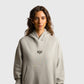 POLERON HOODIE OVERSIZE MUJER TOA CORTO GRIS WAKA