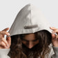 POLERON HOODIE OVERSIZE MUJER TOA CORTO GRIS WAKA