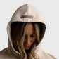 POLERON HOODIE OVERSIZE MUJER TOA CORTO BEIGE WAKA