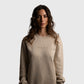 POLERON CREWNECK OVERSIZE MUJER TAPU REGULAR BEIGE WAKA