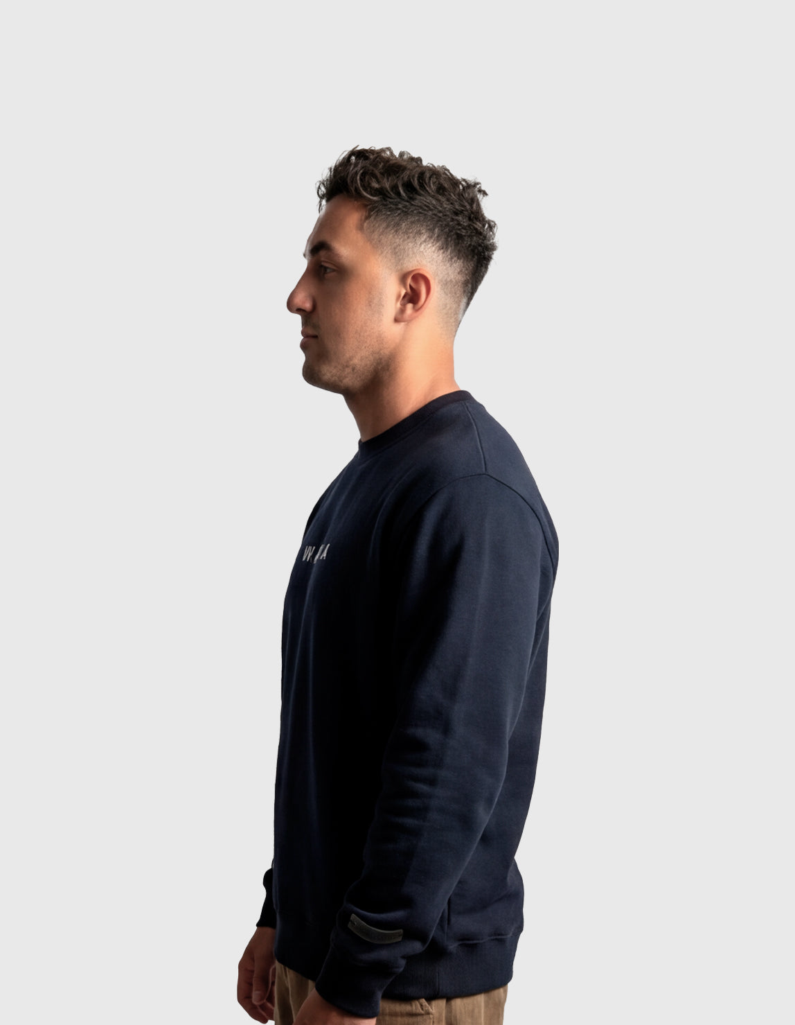 POLERON CREWNECK OVERSIZE HOMBRE TAPU REGULAR AZUL MARINO WAKA