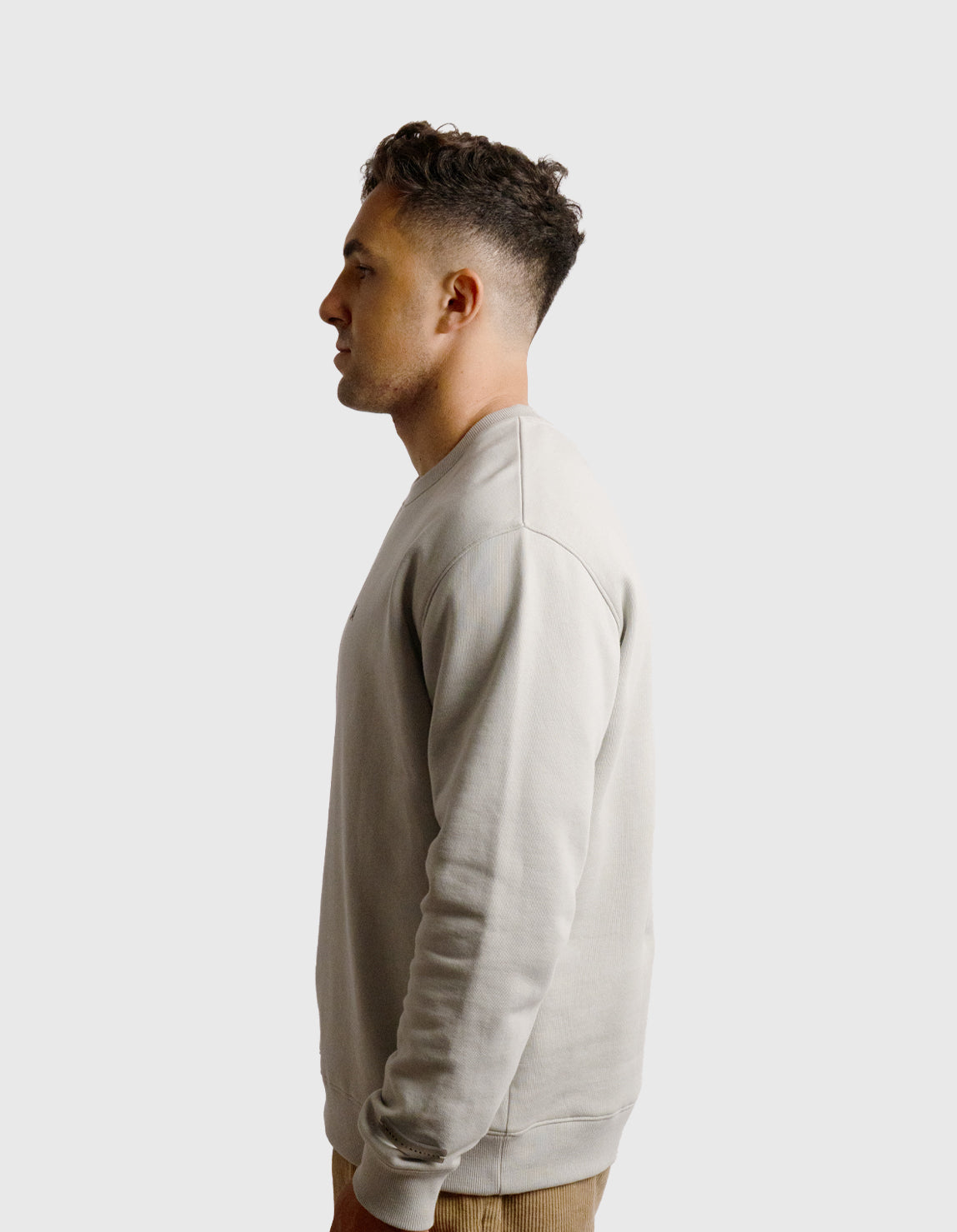 POLERON CREWNECK OVERSIZE HOMBRE TAPU REGULAR GRIS WAKA