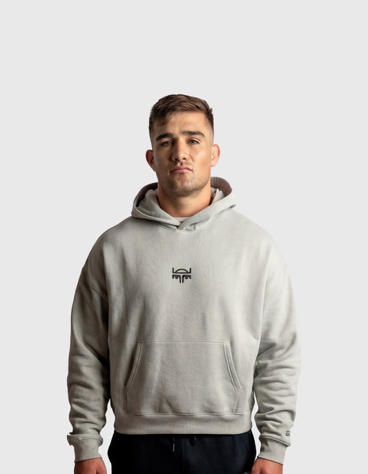 POLERON HOODIE OVERSIZE HOMBRE TOA CORTO GRIS WAKA