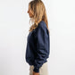 POLERON CREWNECK REGULAR MUJER TAPU AZUL MARINO WAKA