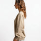 POLERON CREWNECK REGULAR MUJER TAPU BEIGE WAKA
