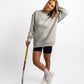 POLERON CREWNECK REGULAR MUJER TAPU GRIS WAKA