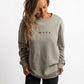 POLERON CREWNECK REGULAR MUJER TAPU GRIS WAKA
