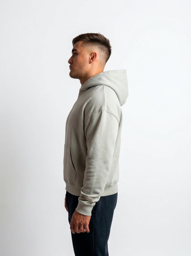 POLERON HOODIE OVERSIZE HOMBRE TOA CORTO GRIS WAKA
