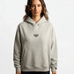 POLERON HOODIE OVERSIZE MUJER TOA CORTO GRIS WAKA