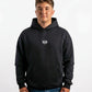 POLERON HOODIE OVERSIZE HOMBRE TOA CORTO NEGRO WAKA