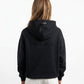 POLERON HOODIE OVERSIZE MUJER TOA CORTO NEGRO WAKA