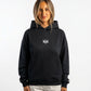 POLERON HOODIE OVERSIZE MUJER TOA CORTO NEGRO WAKA