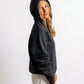POLERON HOODIE OVERSIZE MUJER TOA CORTO NEGRO WAKA