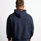 POLERON HOODIE OVERSIZE HOMBRE KAHA LARGO AZUL MARINO WAKA