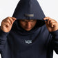 POLERON HOODIE OVERSIZE HOMBRE KAHA LARGO AZUL MARINO WAKA