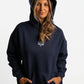 POLERON HOODIE OVERSIZE MUJER KAHA LARGO AZUL MARINO WAKA