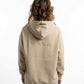 POLERON HOODIE OVERSIZE MUJER KAHA LARGO BEIGE WAKA