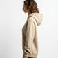 POLERON HOODIE OVERSIZE MUJER KAHA LARGO BEIGE WAKA
