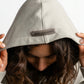 POLERON HOODIE OVERSIZE MUJER KAHA LARGO GRIS WAKA