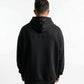 POLERON HOODIE OVERSIZE HOMBRE KAHA LARGO NEGRO WAKA