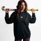 POLERON HOODIE OVERSIZE MUJER KAHA LARGO NEGRO WAKA